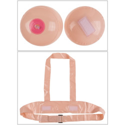 Generique Set de 2 Poitrines Gonflables INFLATABLE BOOBS